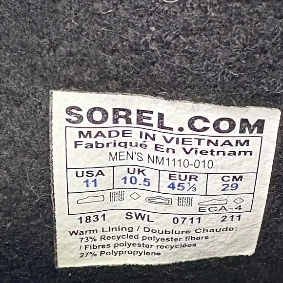 Sorel Blizzard Insulated Waterproof Snow Boots. Size 11 - Picture 5 of 5